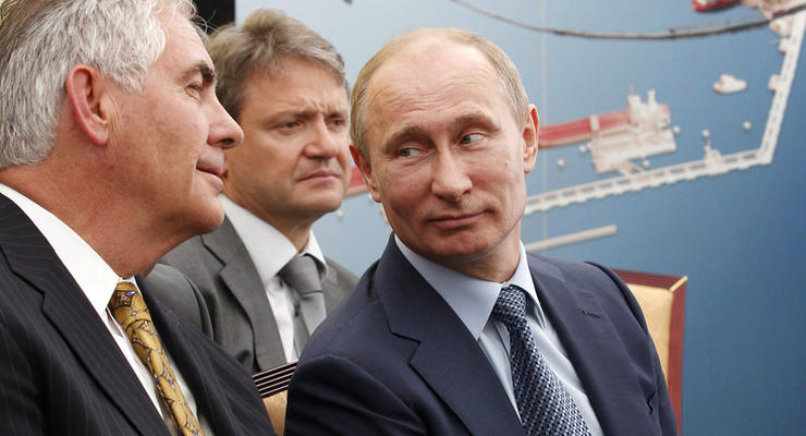 Путин проводит встречу с Тиллерсоном