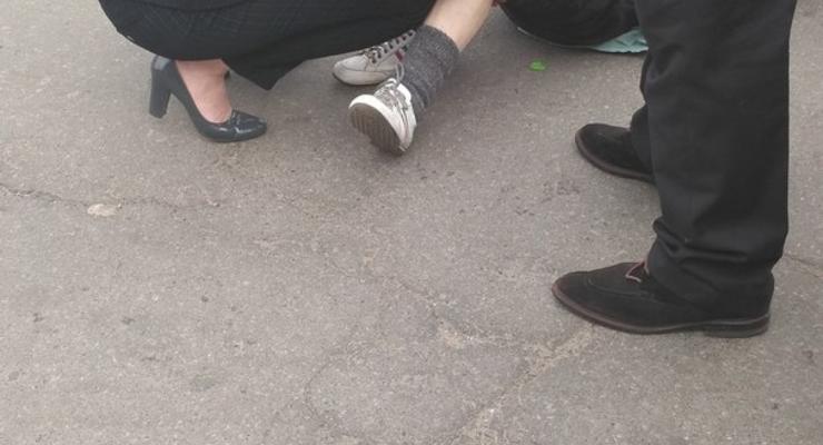 На Троещине машина Савченко сбила пешехода