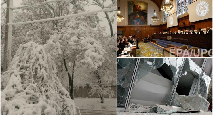 Итоги 19 апреля: снежный апокалипсис, решение суда в Гааге и судьба Донбасс Арены