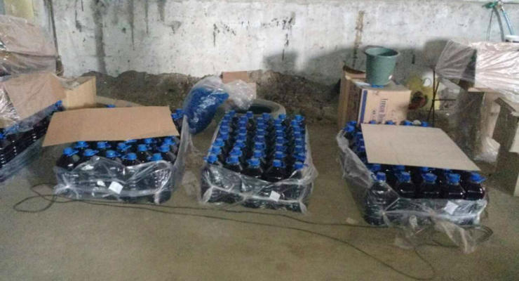 В Борисполе изъяли 10 т фальсифицированного спирта на 3 млн грн