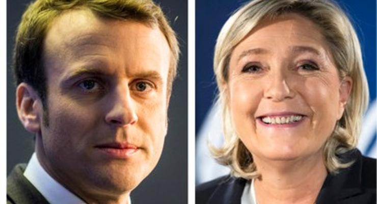 Выборы во Франции: Ле Пен и Макрон проходят во второй тур