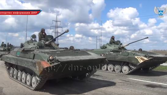 Боевики ДНР провели репетицию "парада победы"