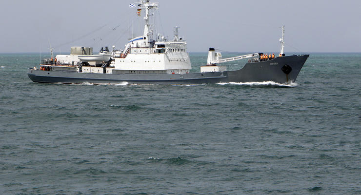 Разведывательный корабль РФ утонул после столкновения с другим судном