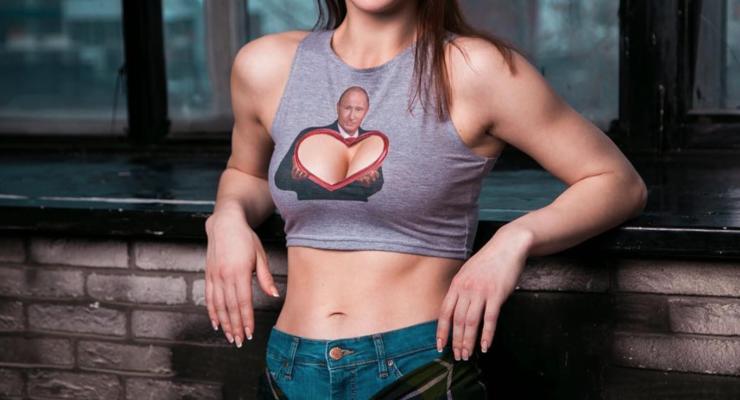 В России выпустили откровенные футболки с Путиным