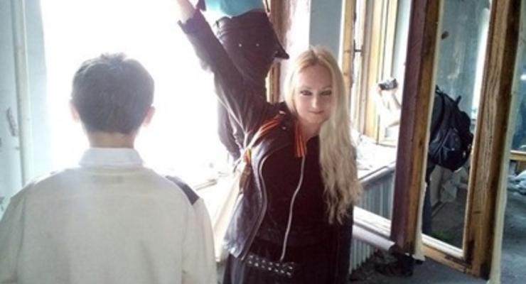 Опубликовано видео задержания пророссийской активистки в Одессе