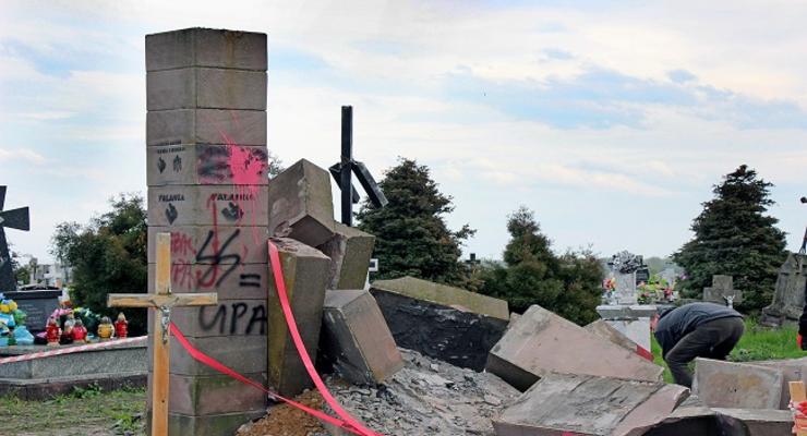 Разрушенные в Польше украинские памятники показали на карте