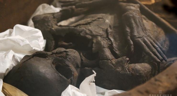 В Киеве представили обнаруженную в Лавре египетскую мумию