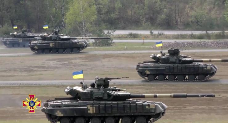 Минобороны показало танковый биатлон НАТО