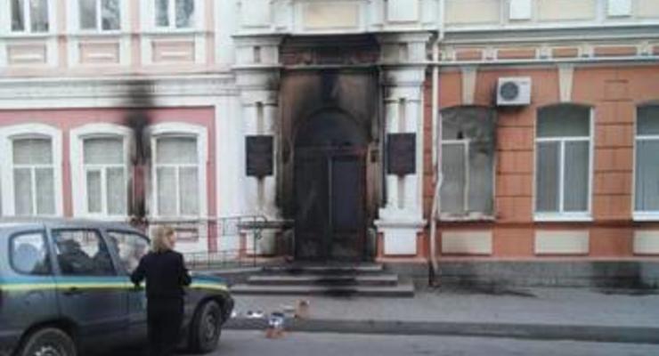 В Мелитополе подожгли здание горсовета