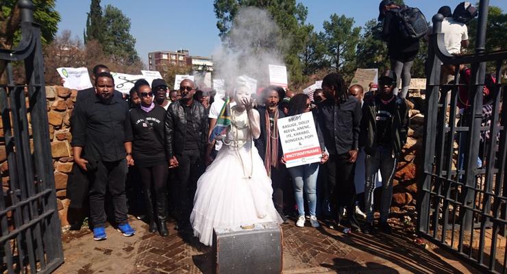 В ЮАР мужчины протестовали против домашнего насилия: видео