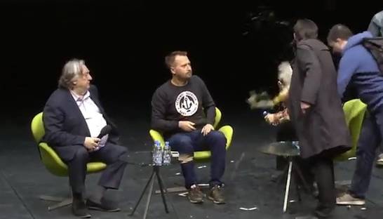 Нацболы вылили на Венедиктова три бутылки виски