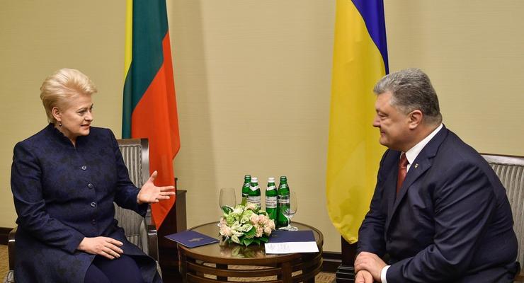 Грибаускайте советует Порошенко не торопиться с заявкой в НАТО