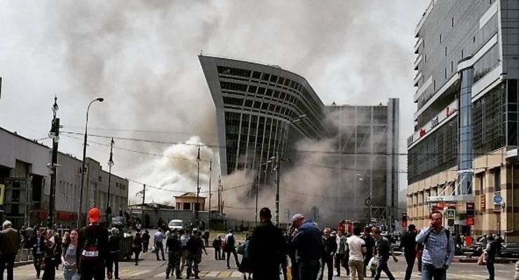 В Москве вспыхнул пожар на Киевском вокзале