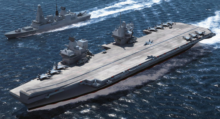 Крупнейший корабль британских ВМС выходит в первое плавание