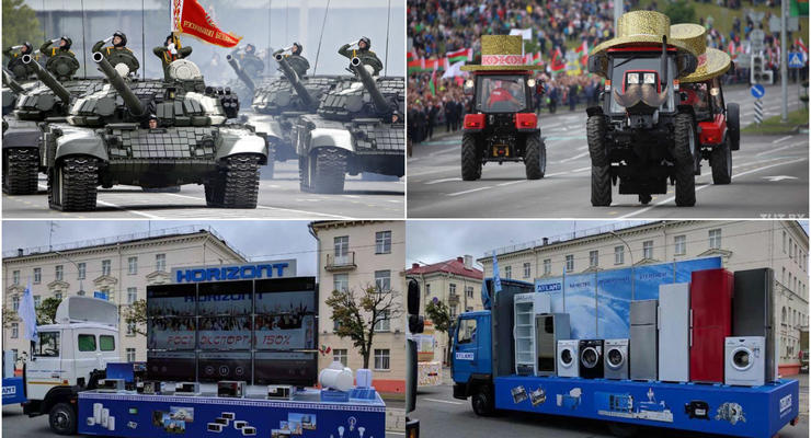 Танки и стиралки: что показала Беларусь на параде в День независимости