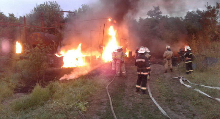 В Харьковской области горела нефтебаза