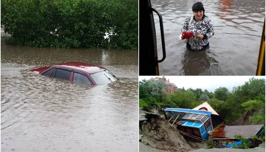 Ливень в России затопил города