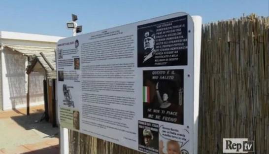 В Италии открыли пляж с фашистской тематикой