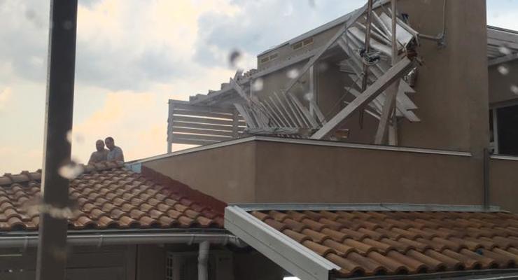 В курорте Кирилловка разрушительный шторм срывал крыши и уносил птиц