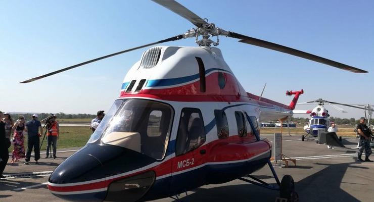 В Запорожье представили первый украинский вертолет