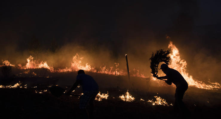 В Португалии разбился гасивший лесной пожар вертолет: погиб пилот