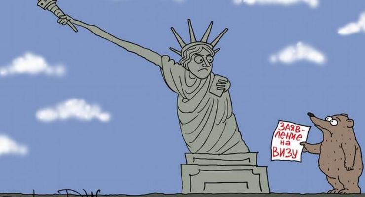 Россияне и визы США: карикатура на санкционное решение Госдепа