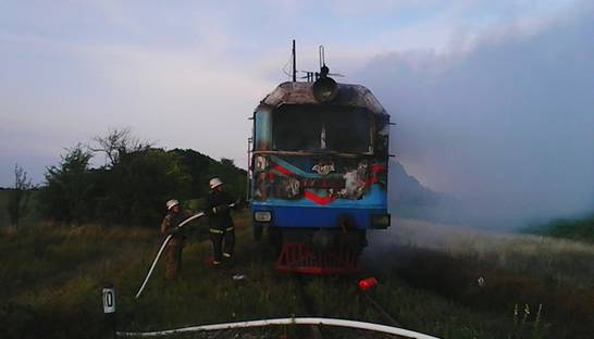 В Киевской области горела электричка