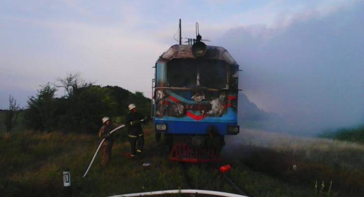 В Киевской области горела электричка