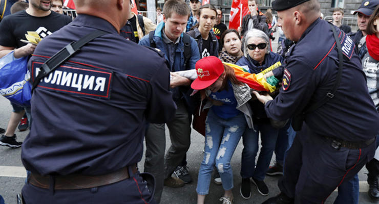 В Москве на митинге задержали 20 человек