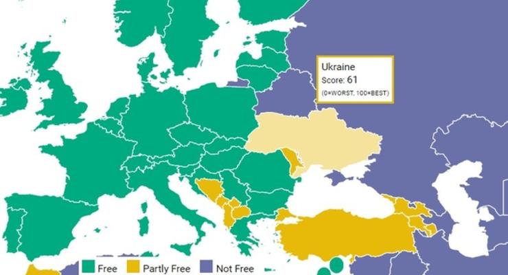 Во Freedom House объяснили карту Украины без Крыма