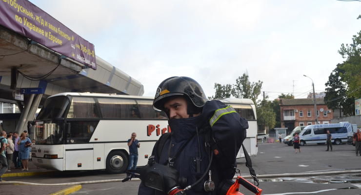 В Одессе горел центральный автовокзал