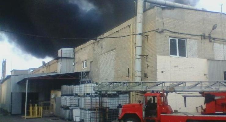 В Харькове горело производственное здание