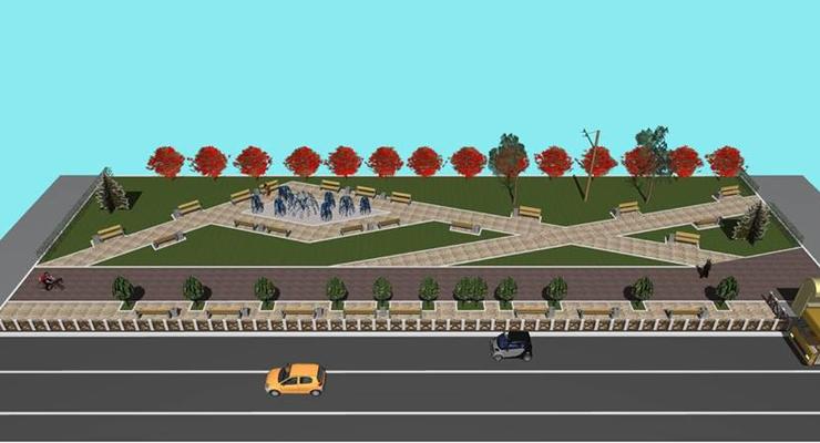 В КГГА показали, как будет выглядеть сквер возле метро Политехнический институт