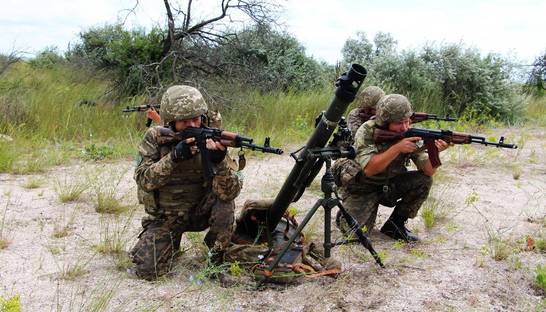 В Песках два бойца получили ранения – штаб