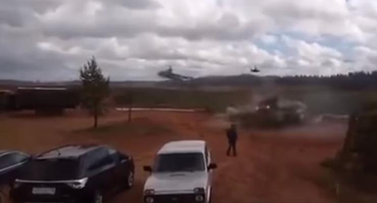На учениях Запад-2017 российский вертолет атаковал гражданских