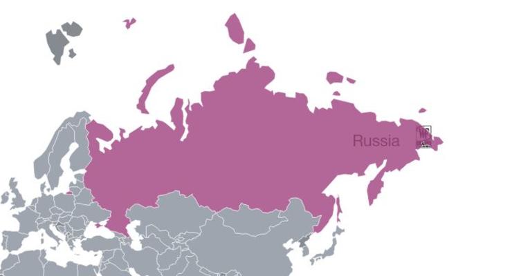 Международный телеканал разместил карту с "российским" Крымом
