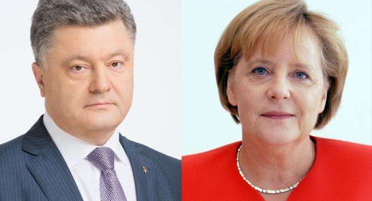 Порошенко и Меркель согласовали подходы по миротворцам в Донбассе