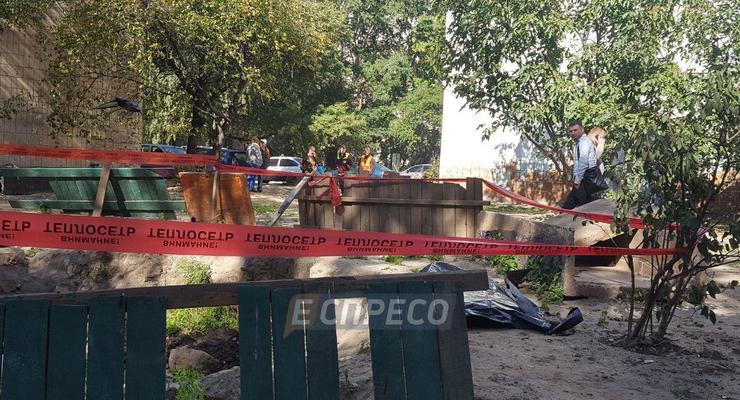 В Киеве во дворе нашли обезглавленный труп