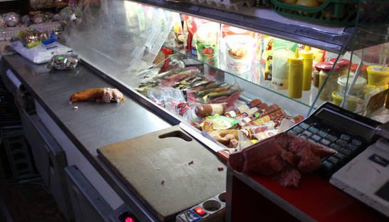 На Буковине еноты устроили "пир" в магазине