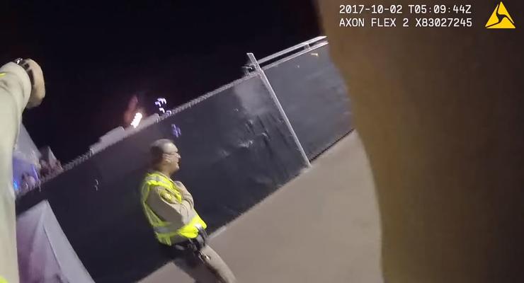 Стрельба в Лас-Вегасе: появилось видео с нагрудной камеры полицейского