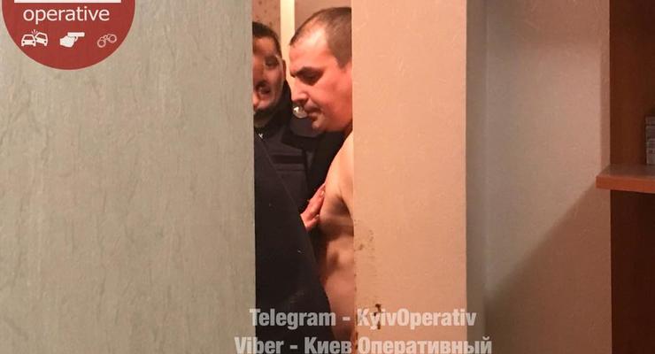 В Киеве мужчина во время семейной ссоры устроил погром и пытался совершить самоубийство