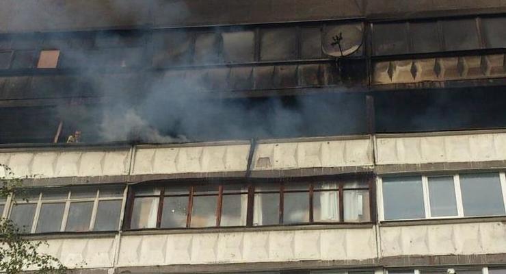 На Харьковщине горит многоэтажка