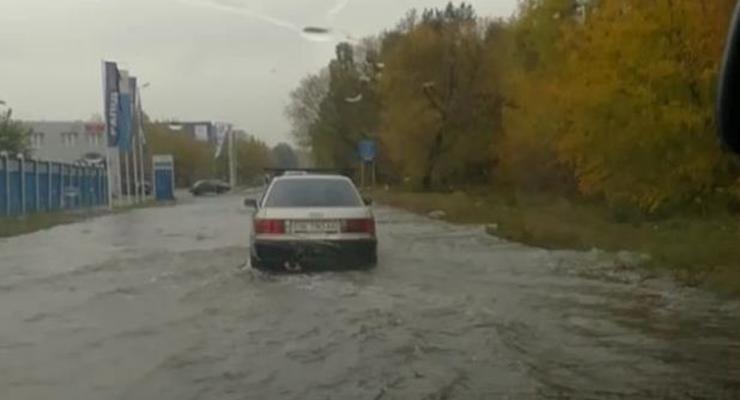 Киев затопил мощный ливень