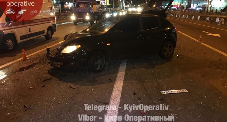 В Киеве случилось ДТП с участием пьяного мужчины