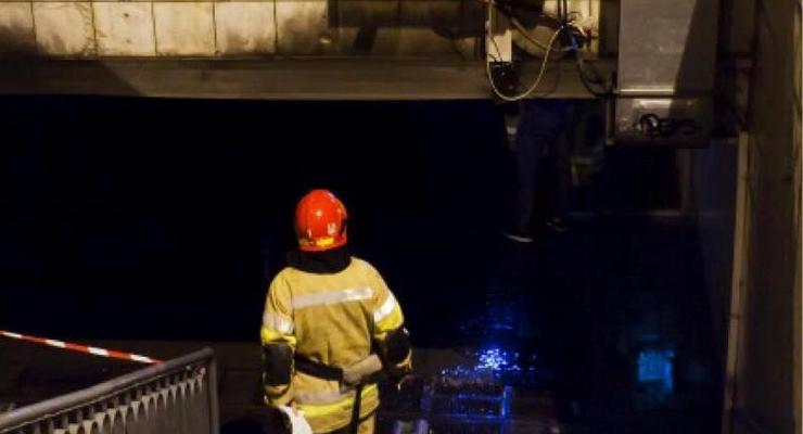 В центре Киева горел подземный переход