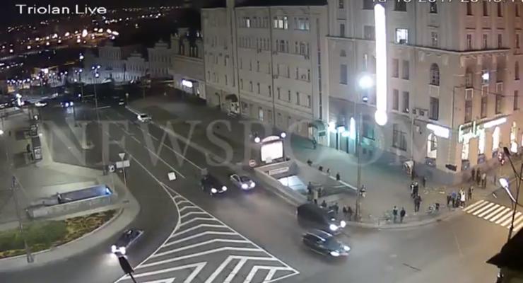 Видео момента ДТП в Харькове появилось в Сети