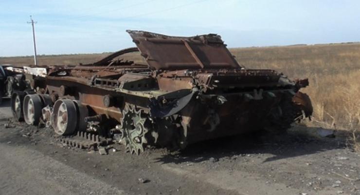 На Донбассе нашли уничтоженный танк из Тагила