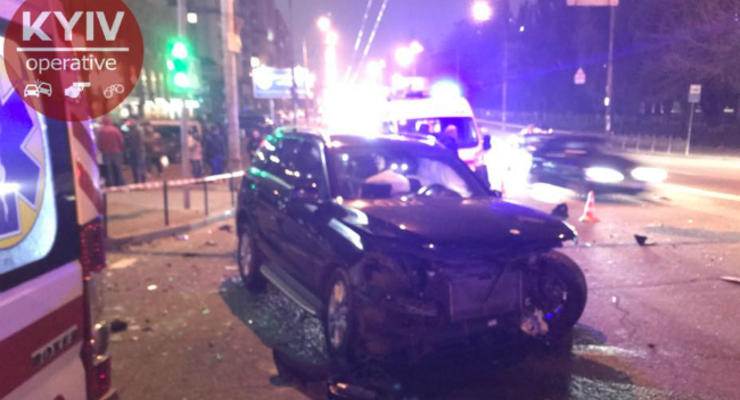 ДТП в Киеве: разбиты пять авто, двое пострадавших