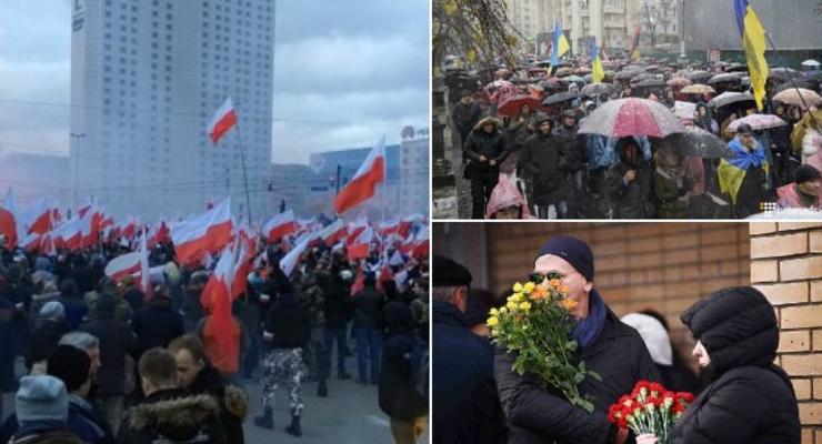 Итоги выходных: Марш националистов в Польше, Марш возмущенных в Киеве и прощание с Задорновым
