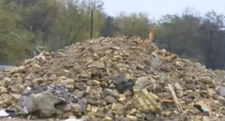 Совские пруды в Киеве засыпали строительным мусором